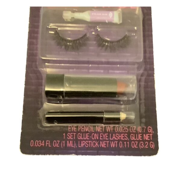 Boo-Tiful Eye Pencil Lashes & Lipstick Set Makeup Cosmetic Kit NEW - Picture 2 of 6
